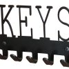 Eboy Steel Keys Rack or Leash Hanger - 5 Hooks - Black - Image 4