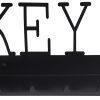Eboy Steel Keys Rack with Large Tray - 6 Hooks - Black - Image 6