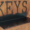 Eboy Steel Keys Rack with Large Tray - 6 Hooks - Black - Image 4